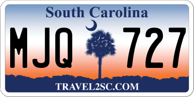 SC license plate MJQ727