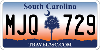 SC license plate MJQ729