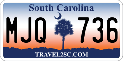 SC license plate MJQ736