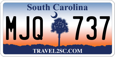 SC license plate MJQ737