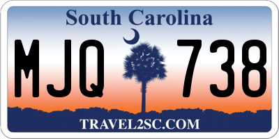 SC license plate MJQ738