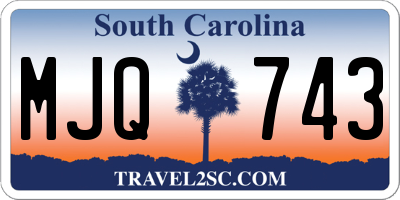 SC license plate MJQ743