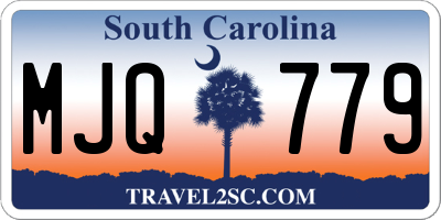 SC license plate MJQ779