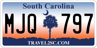 SC license plate MJQ797