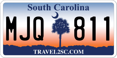 SC license plate MJQ811