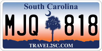 SC license plate MJQ818