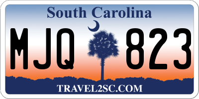 SC license plate MJQ823