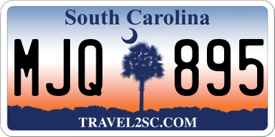SC license plate MJQ895