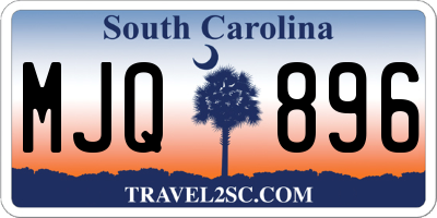 SC license plate MJQ896