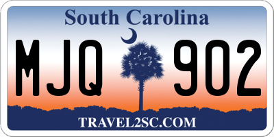 SC license plate MJQ902