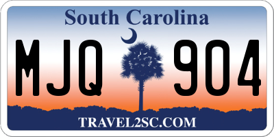 SC license plate MJQ904