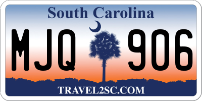 SC license plate MJQ906