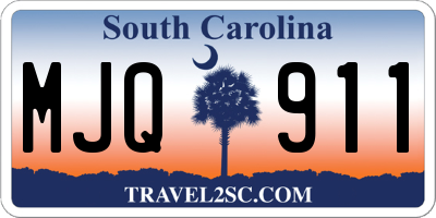 SC license plate MJQ911