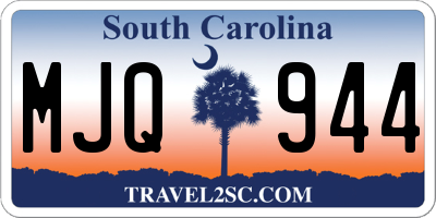 SC license plate MJQ944