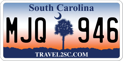 SC license plate MJQ946