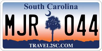 SC license plate MJR044