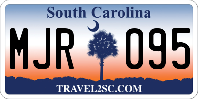 SC license plate MJR095
