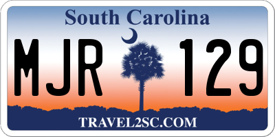 SC license plate MJR129