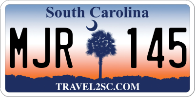 SC license plate MJR145