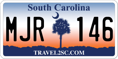 SC license plate MJR146