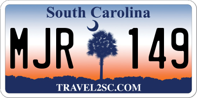 SC license plate MJR149