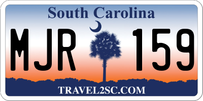 SC license plate MJR159