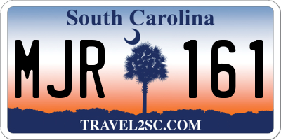 SC license plate MJR161