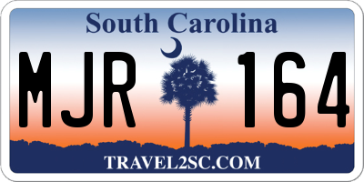 SC license plate MJR164