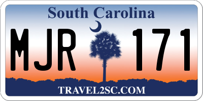 SC license plate MJR171