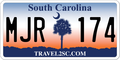 SC license plate MJR174