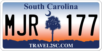SC license plate MJR177