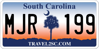 SC license plate MJR199