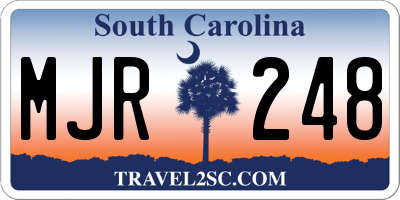 SC license plate MJR248