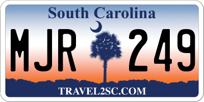 SC license plate MJR249