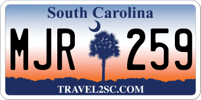 SC license plate MJR259