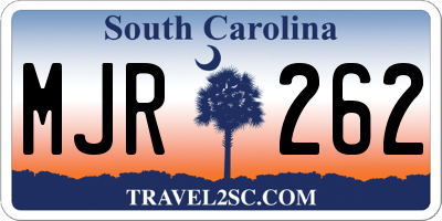 SC license plate MJR262