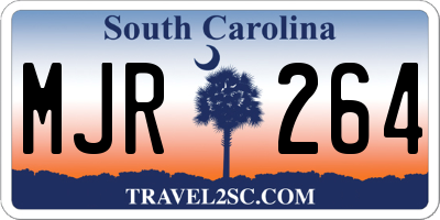 SC license plate MJR264