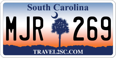SC license plate MJR269