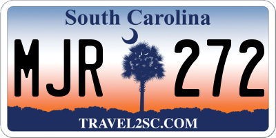SC license plate MJR272