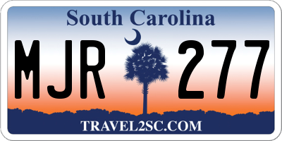SC license plate MJR277