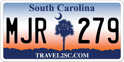 SC license plate MJR279