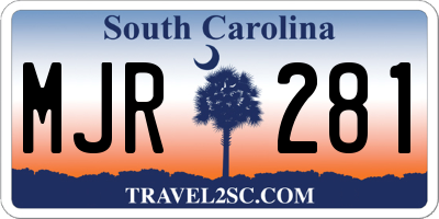 SC license plate MJR281