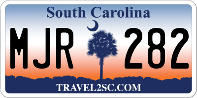 SC license plate MJR282