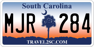 SC license plate MJR284