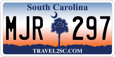 SC license plate MJR297