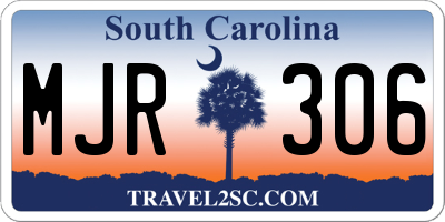 SC license plate MJR306