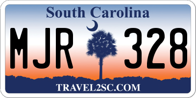 SC license plate MJR328
