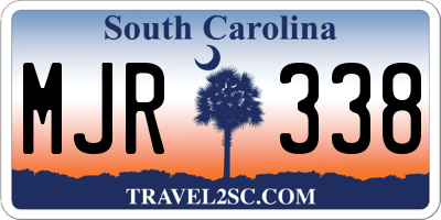 SC license plate MJR338