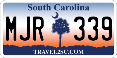 SC license plate MJR339