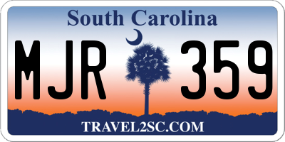 SC license plate MJR359